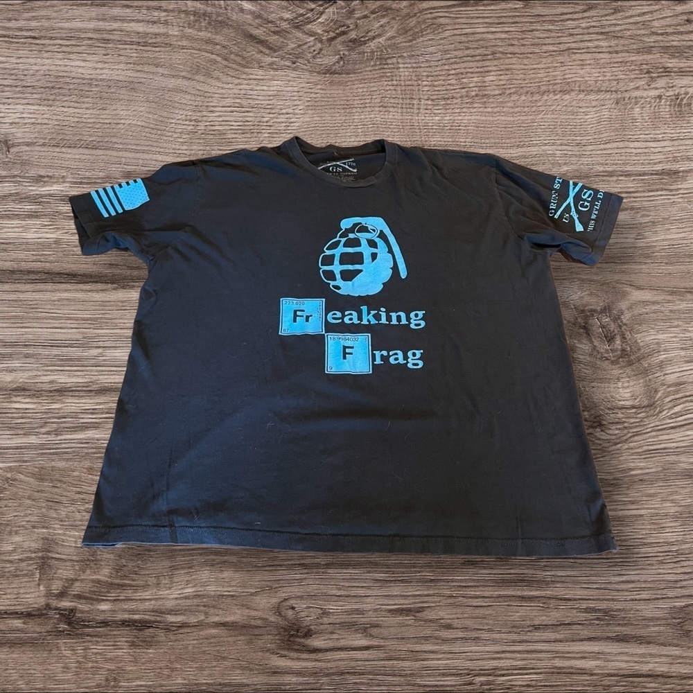 Grunt Style Men’s Black Graphic T-shirt XXXLARGE Freaking Frag
